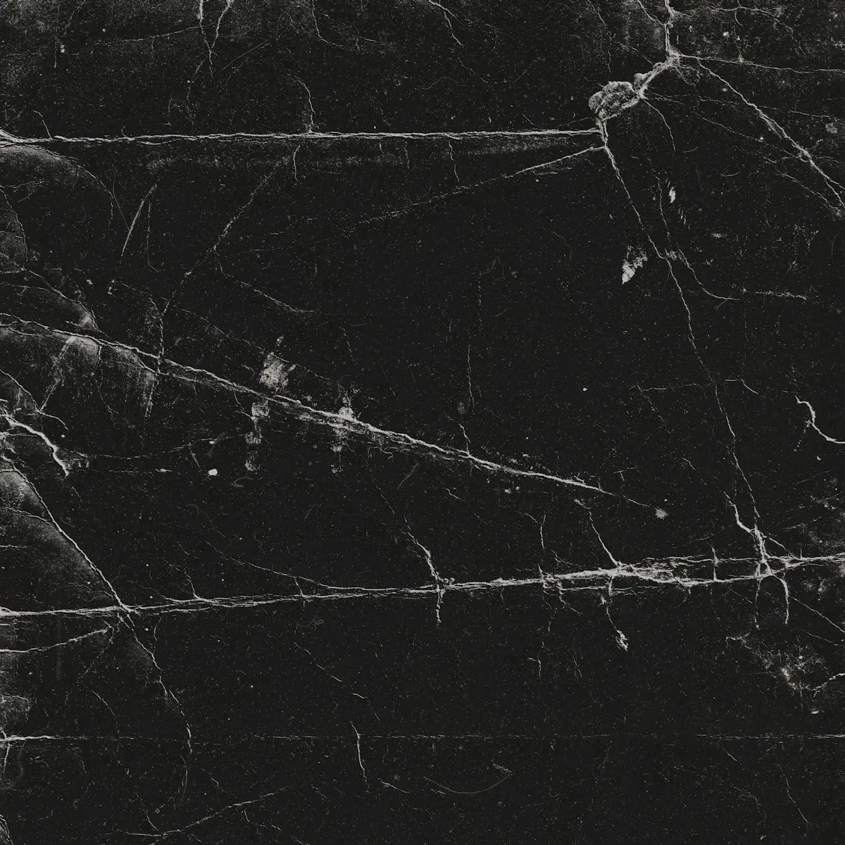 Black marble with fine white veining