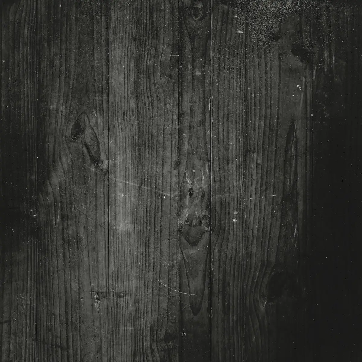 Ebonised hardwood lining boards