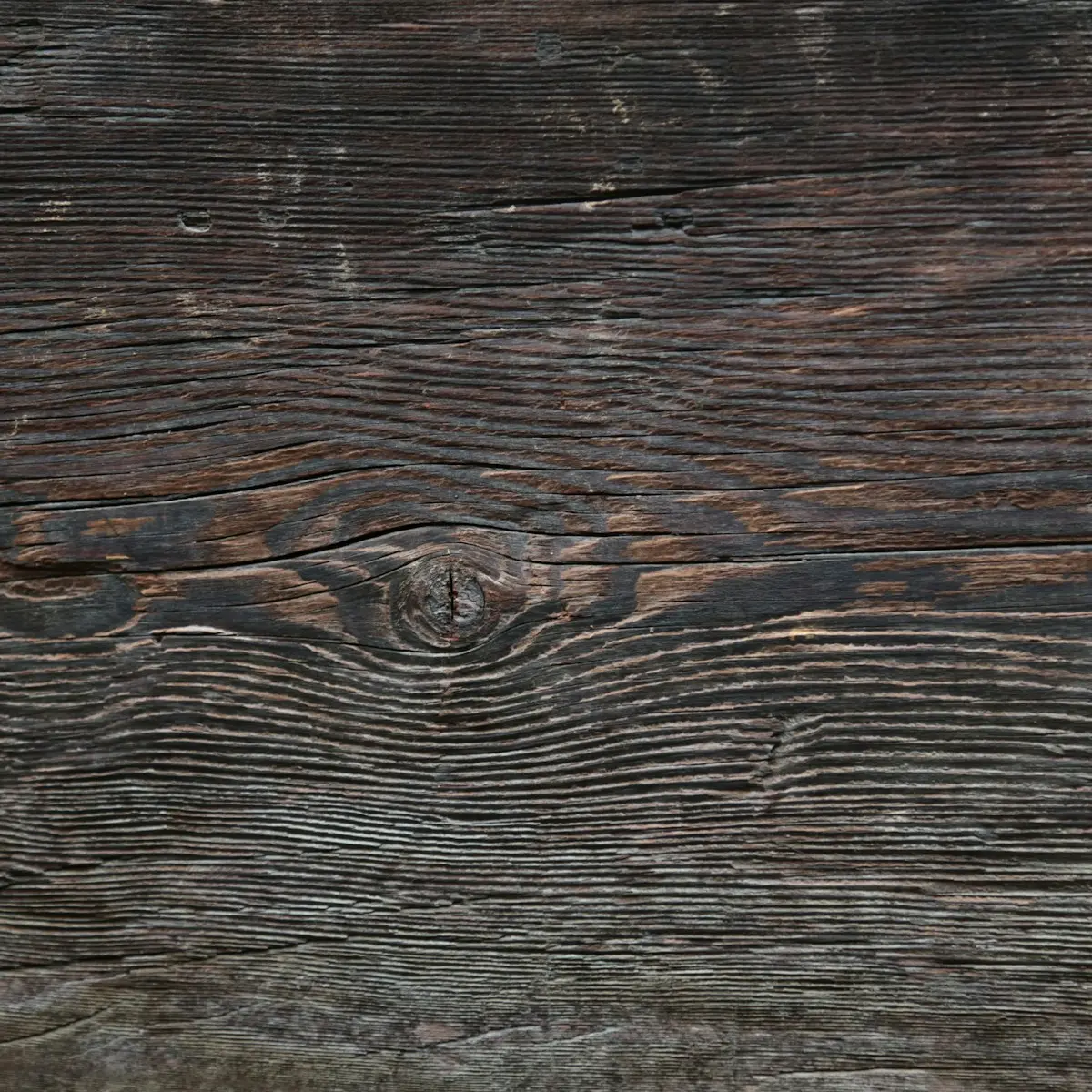 Aged rough-sawn hardwood board
