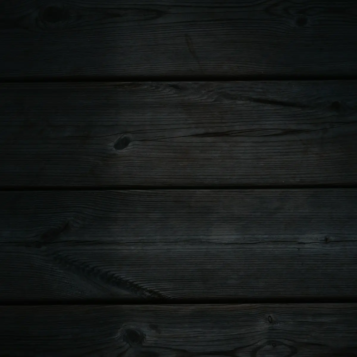 Matte-sealed black timber boards