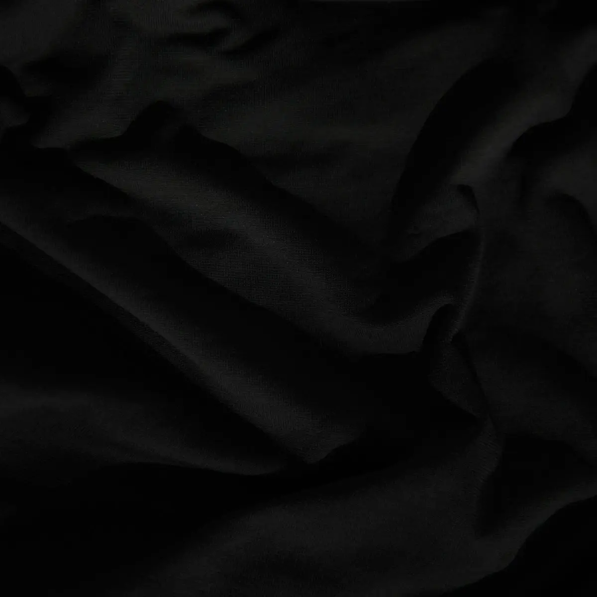 Heavy black linen drape
